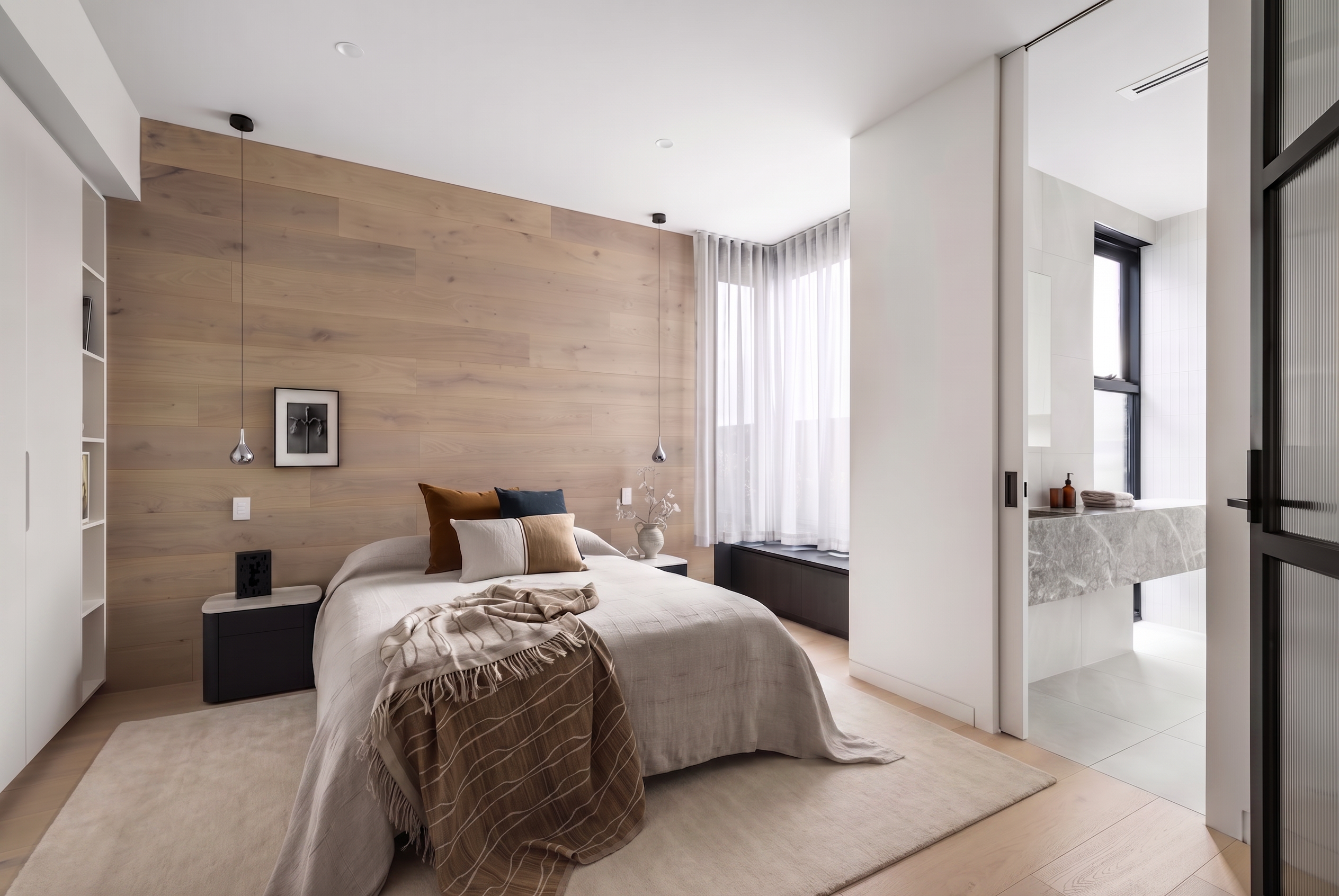 hard floor bedroom